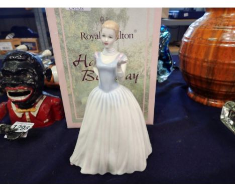 Royal Doulton boxed Happy Birthday figurine. UK P&amp;P Group 2 (£20+VAT for the first lot and £4+VAT for subsequent lots) 
