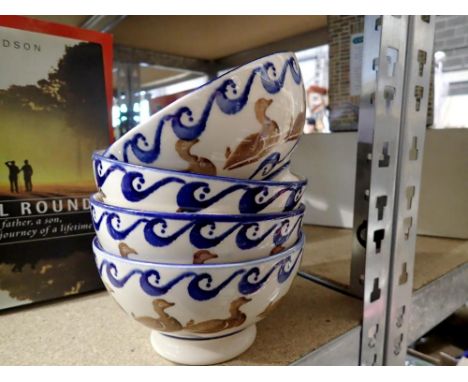 Four Emma Bridgewater bowls. UK P&amp;P Group 2 (£20+VAT for the first lot and £4+VAT for subsequent lots) 