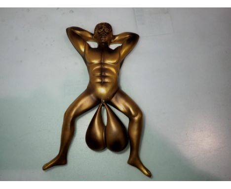 Bronze effect fertility door knocker, 15cm L. UK P&amp;P Group 1 (£16+VAT for the first lot and £2+VAT for subsequent lots) 