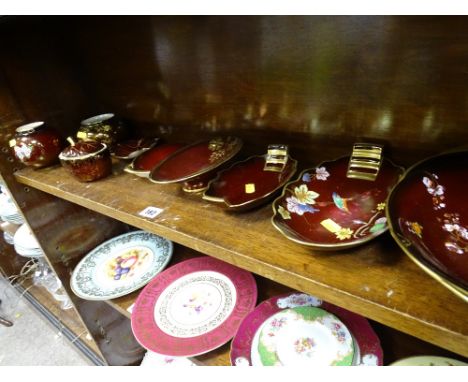 Large parcel of Carltonware 'Rouge Royale' cabinet ware