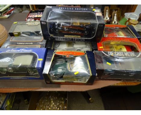 Quantity of Burago and other scale model diecast vehicles