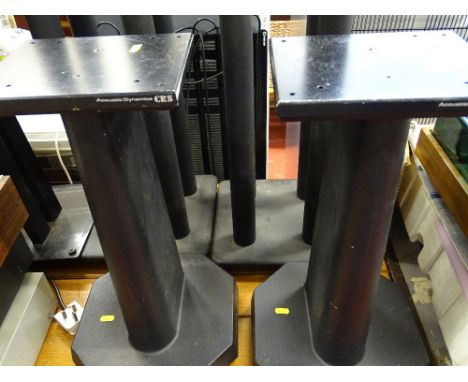 Pair of heavy wide base speaker stands by Acoustic Dynamics, approx 540mm high