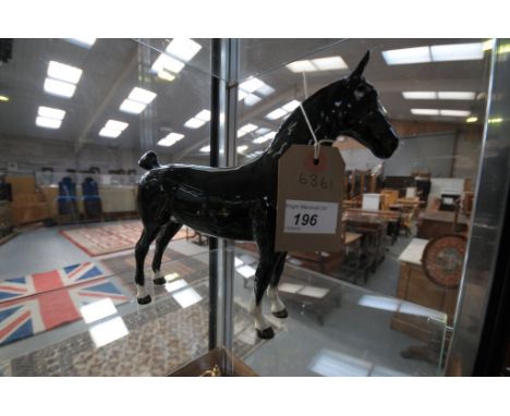 A Beswick model of a hackney pony " Black Magic"