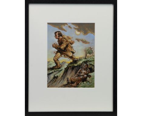 * PETER HOWSON OBE (SCOTTISH b 1958), UNTITLED limited edition print, signed verso, inscribed 'with lots of love from Peter x