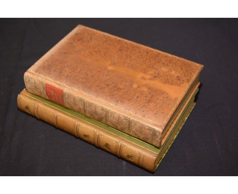 Newton Wynne Apperley: A Hunting Diary; and J. Otho Paget: Hunting, two books, leather covers, and gilded title panels.