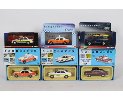 Vanguards - A boxed group of six Limited Edition diecast 1:43 scale 'Police / Emergency' vehicles from Vanguards. Lot include