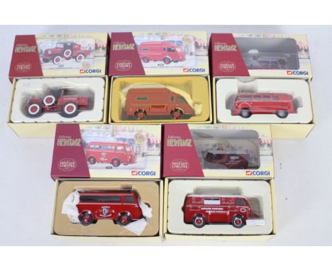 Corgi - Five boxed Limited Edition Fire related diecast models from the Corgi Heritage Collection series. Lot includes #70505