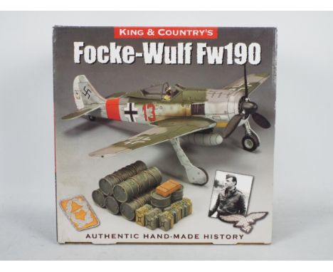 King &amp; Country - A boxed King &amp; Country 'Luftwaffe' LW28 Focke-Wulf Fw190. The set appears to be in Mint condition, a