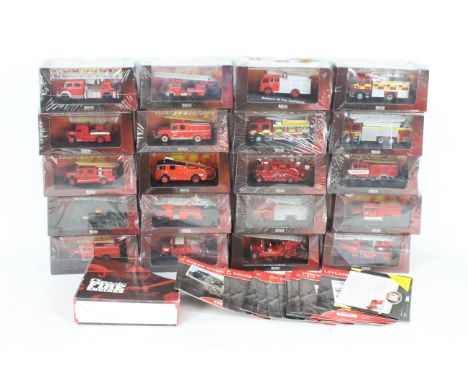 Atlas Editions - A brigade of 20 diecast model Fire Appliances from the Atlas Editions 'Classic Fire Engines' series. Lot inc