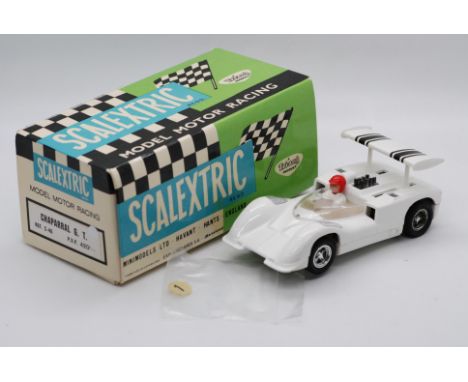 Scalextric Exin (Spain) - A boxed Scalextric Exin C-40 Chaparral GT. The model in white comes with detached RN1 decal (presen