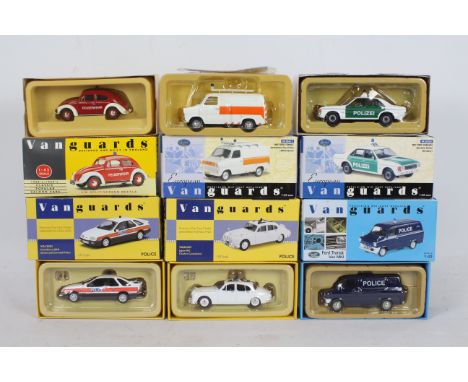 Vanguards - A boxed group of six Limited Edition diecast 1:43 scale predominately 'Police' vehicles from Vanguards. Lot inclu