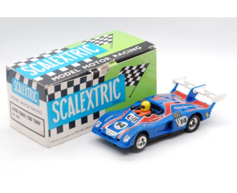 Scalextric Exin (Spain) - A boxed Scalextric Exin #40453 Alpine Renault 2000 Turbo. The model in blue with RN14, marked 'Made