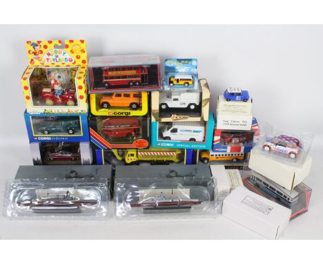 Corgi, EFE, Atlas Editions, Corgi Original Omnibus, Other - A collection of boxed diecast vehicles in various scales. Lot inc