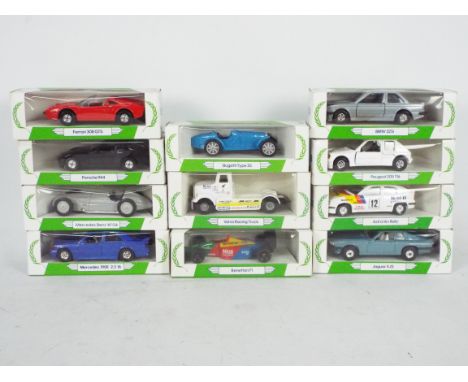 Corgi - 12 boxed diecast model vehicles from Corgi's 'Mobil Performance Car Collection'. Lot includes Peugeot 205 Gti; Volvo 