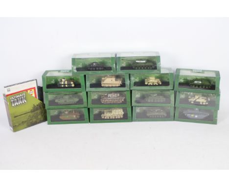Atlas Editions - A battalion of 14 diecast model tanks from the Atlas Editions 'Ultimate Tank Collection' range. Lot includes