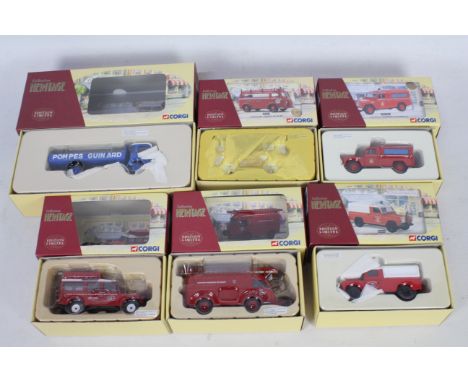 Corgi -Six boxed Limited Edition predominately Fire related diecast models from the Corgi Heritage Collection series. Lot inc