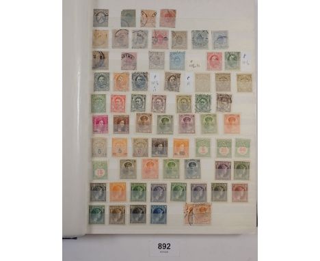 Luxembourg: 32 page brown stock-book full of defin, commem, charity, air, postage due &amp; officials; both mint &amp; used f