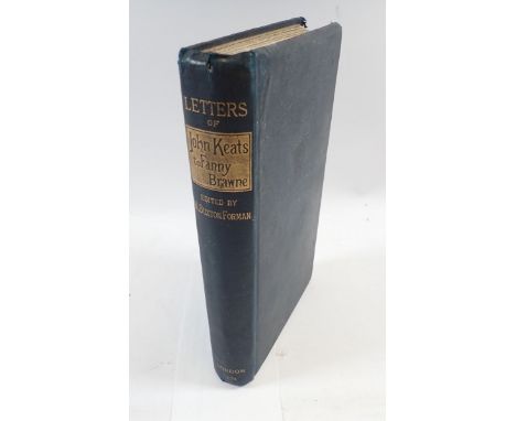 Letters of John Keats to Fanny Brawne first edition 1878