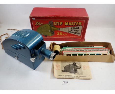 A Ship Master film projector and films, boxed 