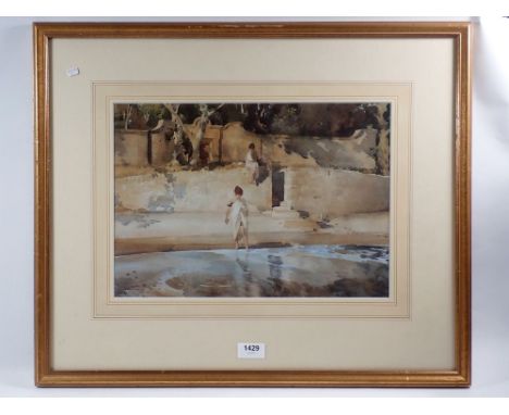 A Russell Flint print 'The Sunlit Bastion', 27 x 38cm