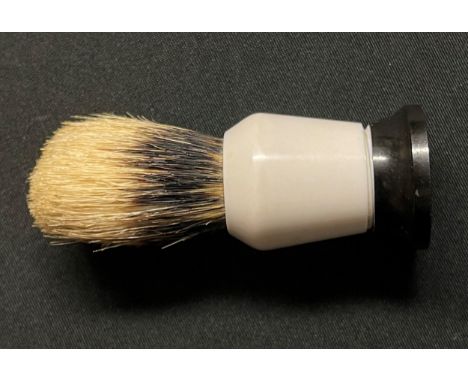 WW2 British MI9 / SOE Escape and Evasion Compass contained in a Gillette Standard Shaving Brush. White body with black end ca