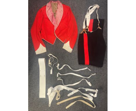 British Army White Leather Equipment, white leather cross belt, white leather sword knot, Staff Sgts Mess Dress Jacket and a 