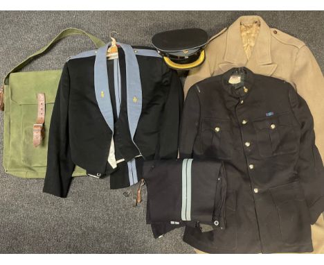 British Army Education Corps Named Officers Uniform Group to Major I J Bond comprising of: Dress Blue Service Dress Cap compl