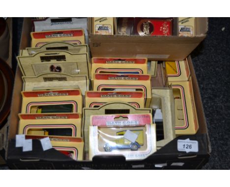 Toys - Days Gone, 'Evening News' , 'Golden Shred' , 'Dunlop' , 'Kodak' , 'Michelin' , 'Ford';  a Lindop scale longbow;  etc