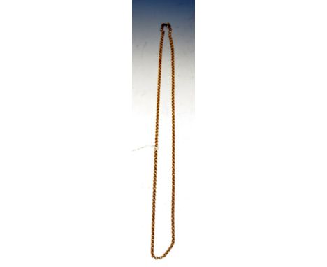 A 9ct gold chain, 60cm long, 7.4g