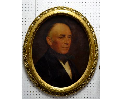 English School (19th Century)
Portrait of a Gentleman
oil on canvas, framed

Provenance; given to vender by William Newton, a