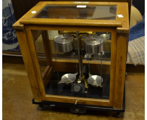A set of Stanton of London prismatic scientific scales,  model Ag5, cased