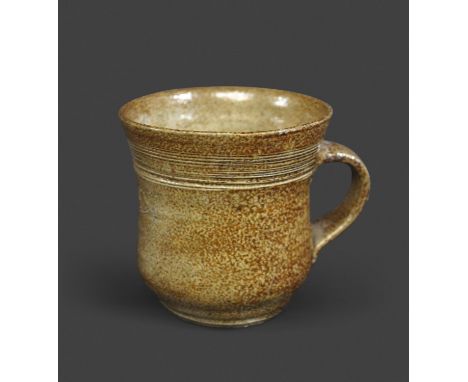 BERNARD LEACH - ST IVES STONEWARE CUP inscribed Mary, the small cup with incised horizontal bands just under the rim. BL and 