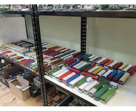 Large collection of Exclusive First Edition single deck buses.