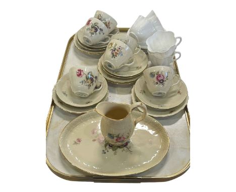 Twenty piece Royal Copenhagen part tea set and four Shelley cups and saucers.