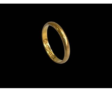 22 carat gold wedding band.