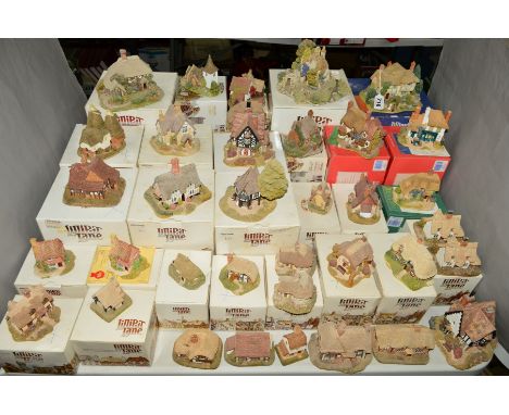 THIRTY SIX LILLIPUT LANE SCULPTURES FROM THE SOUTH EAST COLLECTION, (28 boxed), 'Gossip Gate' (deeds), 'Convent In The Woods'