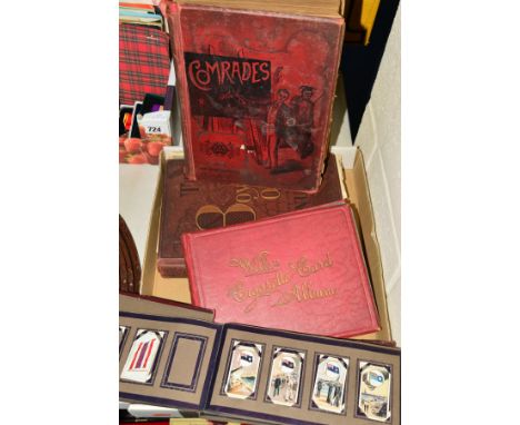 TWO ALBUMS OF CIGARETTE CARDS including Players Victoria Cross, and Uniforms of the Territorial Army, etc, together with The 