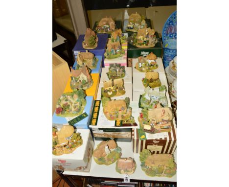 TWENTY LILLIPUT LANE SCULPTURES FROM THE COLLECTORS CLUB (three unboxed), 'Lavender Cottage' 1989/91 (unboxed), 'Porlock Down