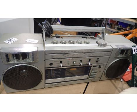 Toshiba radio cassette RT-S782. All electrical items in this lot have been PAT tested for safety and have passed. This does n