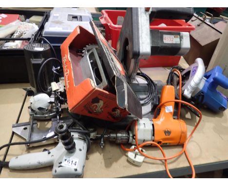 Quantity of electrical tools including Black &amp; Decker. All electrical items in this lot have been PAT tested for safety a