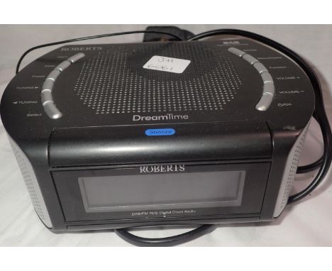 Roberts Dream Time DAB radio and alarm. P&amp;P Group 2 (£18+VAT for the first lot and £3+VAT for subsequent lots) 