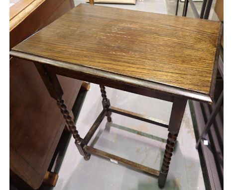 Early 20th century mahogany lamp table. Not available for in-house P&amp;P 