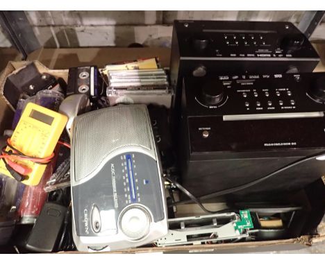 Mixed electrical lot including radios, CD players etc. All electrical items in this lot have been PAT tested for safety and h