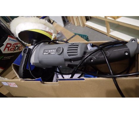 Mixed electrical items including a car polisher. All electrical items in this lot have been PAT tested for safety and have pa