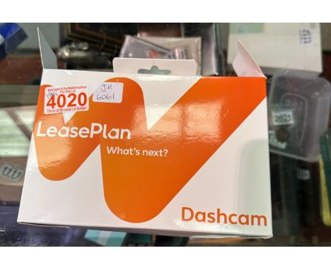 Boxed Leaseplan dashcam. P&amp;P Group 2 (£18+VAT for the first lot and £3+VAT for subsequent lots)