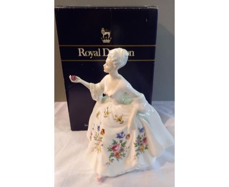 Royal Doulton lady figurine. P&P Group 2 (£18+VAT for the first lot and £3+VAT for subsequent lots) 