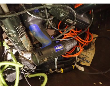 Mixed power tools to include a Nutool drill. All electrical items in this lot have been PAT tested for safety and have passed