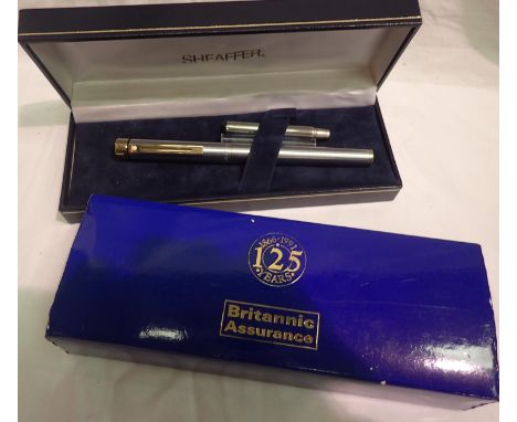 Sheaffer Britannic Assurance 125 Years fountain pen. P&amp;P Group 1 (£14+VAT for the first lot and £1+VAT for subsequent lot