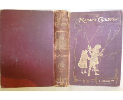 Book: 'The Railway Children' by E Nesbit with illustrations by CE Brock, First Edition, published by Wells Gardner, Darton & 