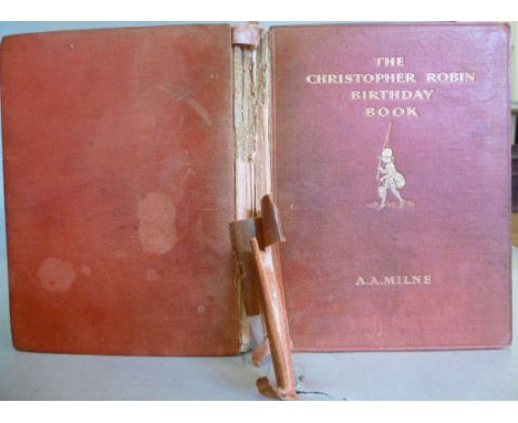 Book: 'The Christopher Robin Birthday Book' by AA Milne, decorated by EH Shephard First Edition published by Methuen & Co  19